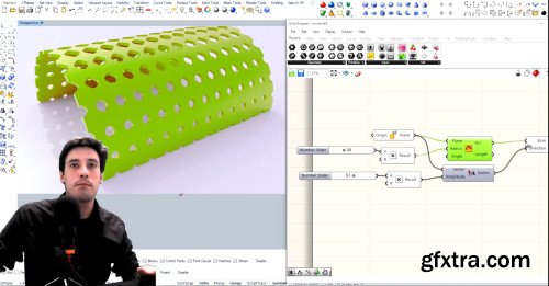 Rhino Grasshopper Architectural Canopy With Curve Attractor