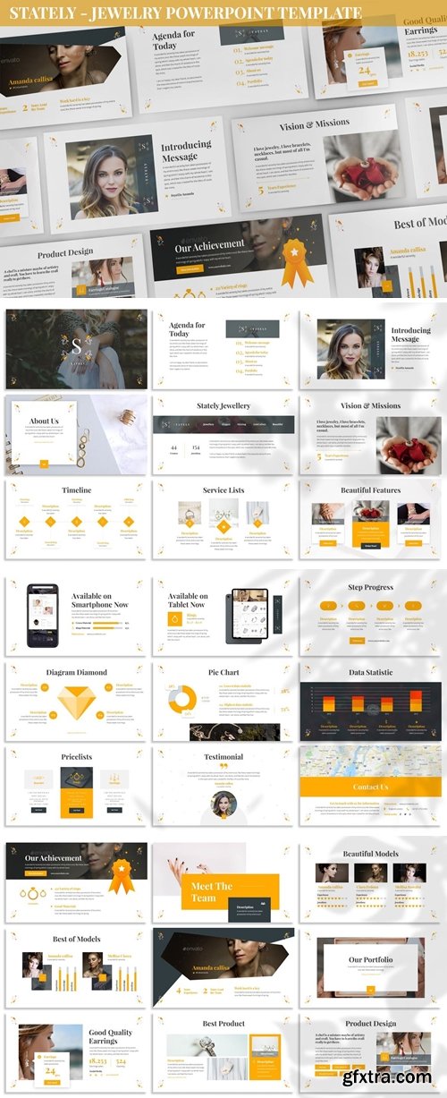 Stately - Jewelry Powerpoint Template