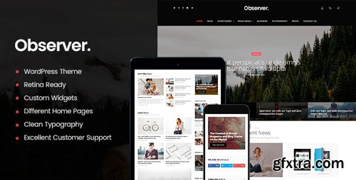 ThemeForest - Daily Observer v1.8.2 - A Modern Magazine & News Portal WordPress Theme - 13812425