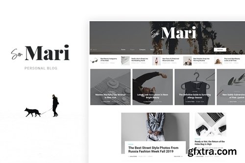 San Mari - Blog PSD Template