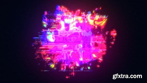 VideoHive Glow Glitch Logo Reveal 24735928