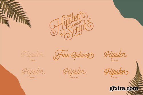 Hipster Style Script and Sans Typeface