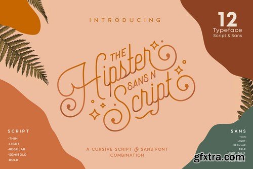 Hipster Style Script and Sans Typeface