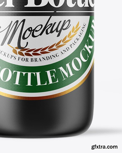 Ceramic Beer Bottle Mockup 49926