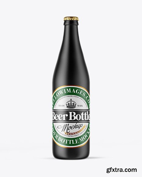 Ceramic Beer Bottle Mockup 49926