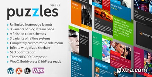 ThemeForest - Puzzles v4.2 - WP Magazine / Review with Store WordPress Theme + RTL - 5690583