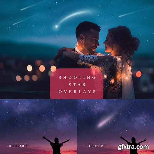 Shooting Star Digital Overlays