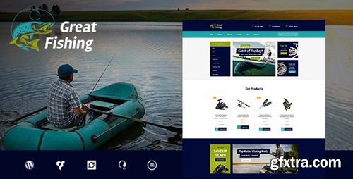 ThemeForest - Fishing v1.5.1 - Hunting Hobby WordPress Theme - 19356746