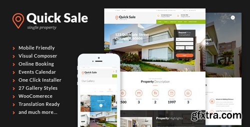 ThemeForest - Quick Sale v3.0.1 - Single Property Real Estate WordPress Theme - 11004473