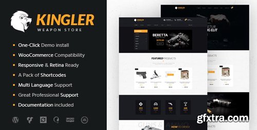 ThemeForest - Kingler v1.7 - Weapon Store & Gun Training WordPress Theme - 15450922