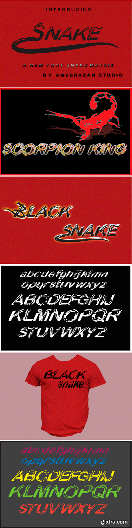 Metrix Snake Font