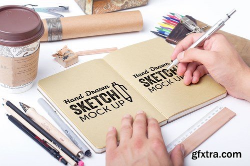 Sketch And Drawing Mockup Template #3