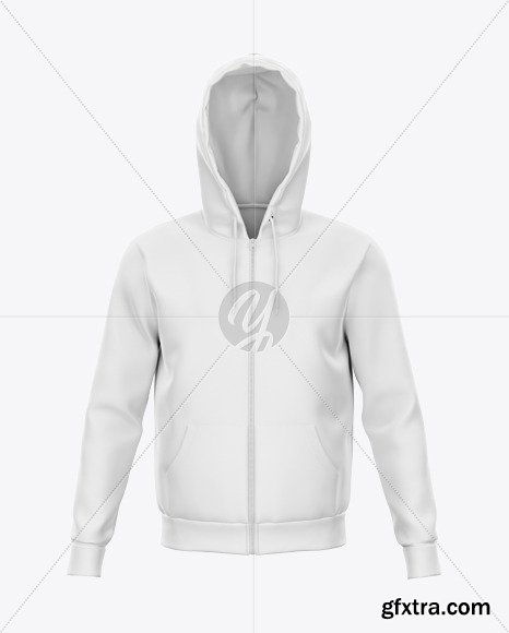 Zipped Hoodie - Front View 49940