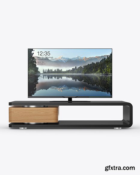 TV on a Table Mockup 49960