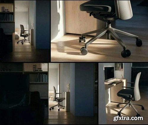 Vitra Pacific Office Chairs 3D Models