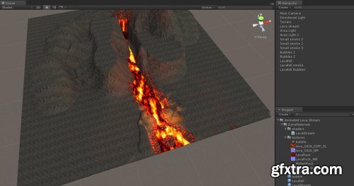 Animated Lava Stream