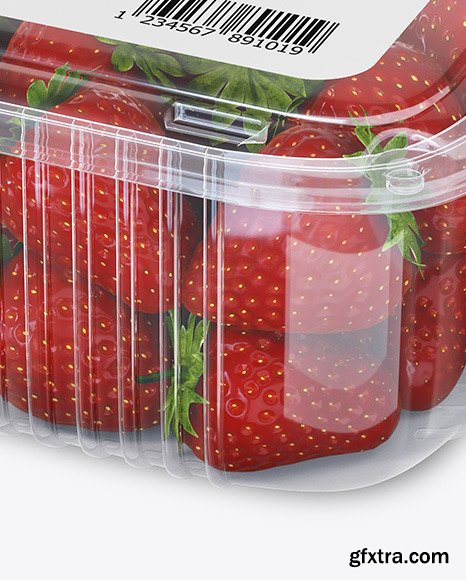 Container w/ Strawberry Mockup 49957