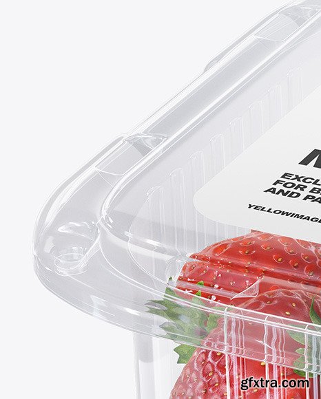 Container w/ Strawberry Mockup 49957