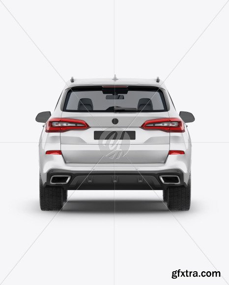 Crossover SUV Mockup - Back View 49985