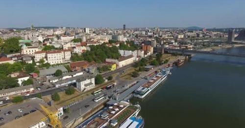 Aerial View of Belgrade Citys in Serbia - YR2LEGN