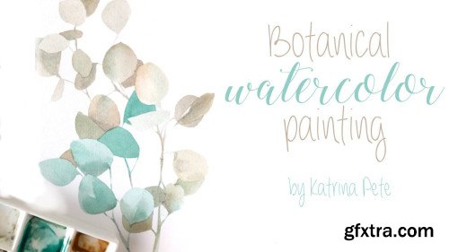 Botanical Watercolor Painting: Eucalyptus Leaves