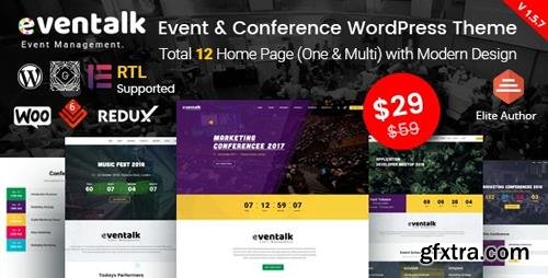 ThemeForest - EvenTalk v1.5.7 - Event Conference WordPress Theme - 22404539