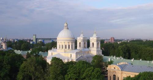 Saint Petersburg Russia Morning City Aerial 123 - UWAJD2Y