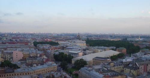 Saint Petersburg Russia Morning City Aerial 286 - TZ74DL9