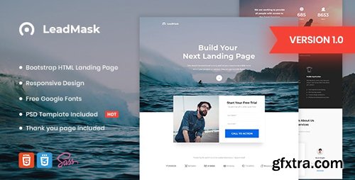 ThemeForest - LeadMask v1.0 - Business HTML Landing Page Template - 23086623