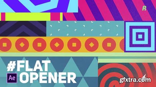 Videohive - Flat Opener - 23231883