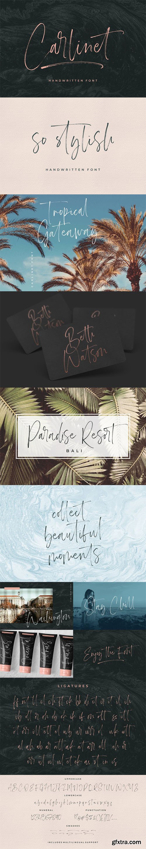 Carlinet Handwritten Brush Font