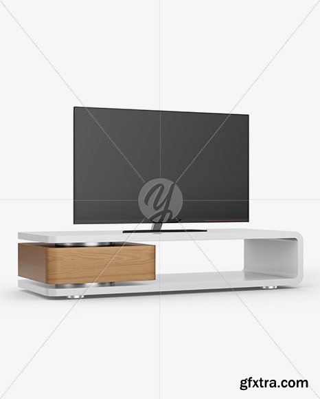 TV on a Table Mockup 49973