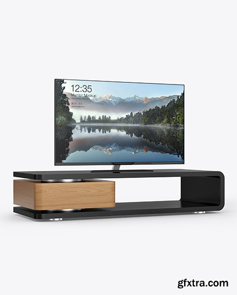 TV on a Table Mockup 49973