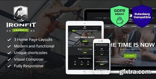 ThemeForest - Ironfit v1.5 - Fitness, Gym and Crossfit WordPress Theme - 14481119