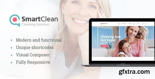 ThemeForest - SmartClean v1.1.1 - Housekeeping, Washing & Cleaning Company WordPress Theme - 20493112