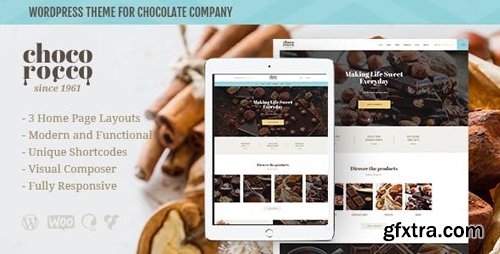 ThemeForest - ChocoRocco v1.2.1 - Chocolate Sweets & Candy Store WordPress Theme - 20769788