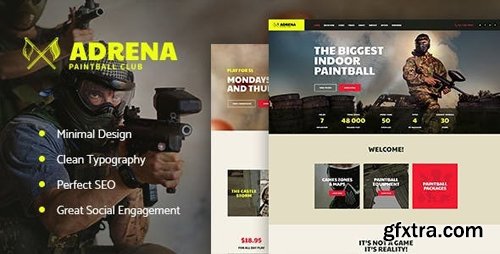 ThemeForest - Adrena v1.2.1 - Airsoft Club & Paintball WordPress Theme - 20698262