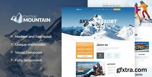 ThemeForest - Snow Mountain v1.2.2 - Ski Resort & Snowboard School WordPress Theme - 20631645