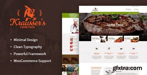 ThemeForest - Krausser's v1.7.1 - Cattle Farm & Meat Produce Market WordPress Theme - 14544627