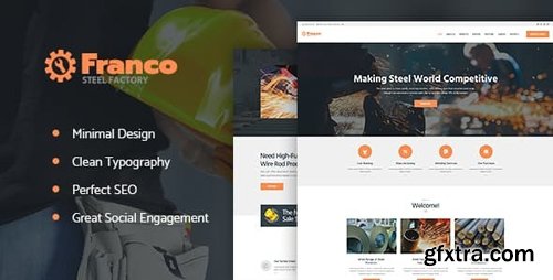 ThemeForest - Franco v1.2.1 - Steel Factory & Industrial Plant Manufactoring WordPress Theme - 20522031