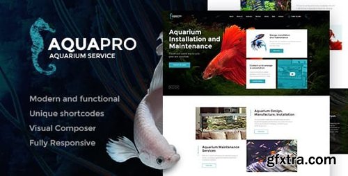 ThemeForest - AquaPro v1.1.1 - Aquarium Installation and Maintanance Services WordPress Theme + Store - 19811882