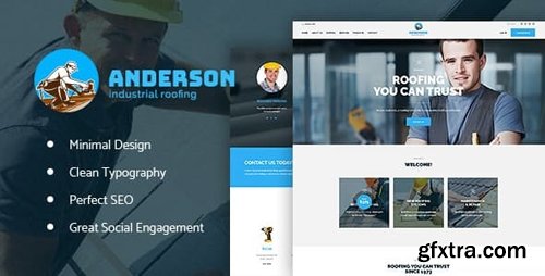 ThemeForest - Anderson v1.2.1 - Industrial Roofing Services Construction WordPress Theme - 20589274