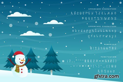 Snowy - Decorative Christmas Font