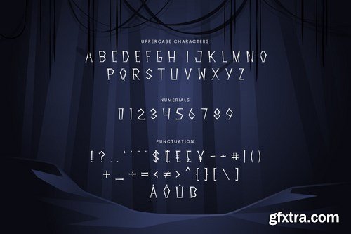 Escape - Hand Drawn Decorative Halloween Typeface