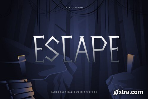 Escape - Hand Drawn Decorative Halloween Typeface