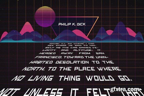 Gnome - Retro Wave Typeface