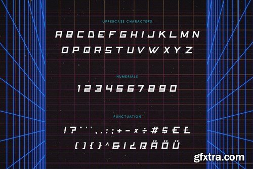 Gnome - Retro Wave Typeface