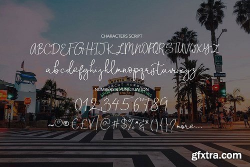 California - A Modern script font