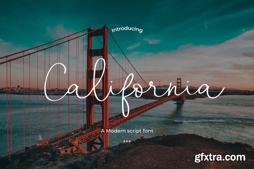 California - A Modern script font