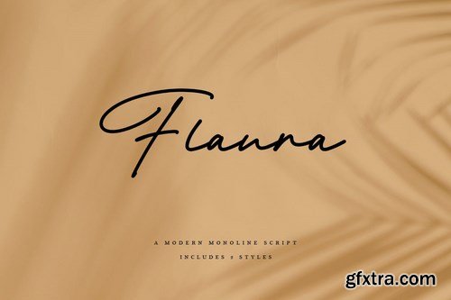 Flaura - A Modern Monoline Script MS